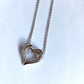 タサキ(TASAKI)の美品　田崎真珠　ダイヤモンドネックレス　ハート　TASAKI シルバー(ネックレス)