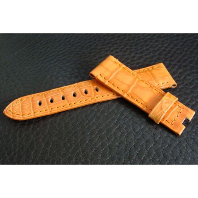 PANERAI パネライ 純正 22mm Dバックル用 アリゲーター ベルト - www