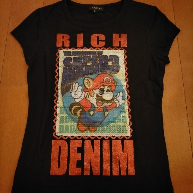 RICHMOND DENIM スーパーマリオ スパンコール Tシャツ