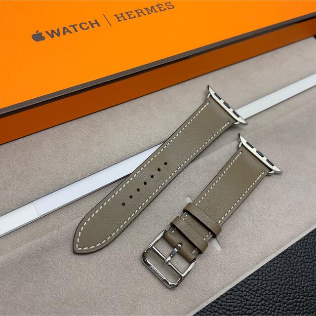 1133 Apple Watch エルメス エトゥープ アップルウォッチ レザー-