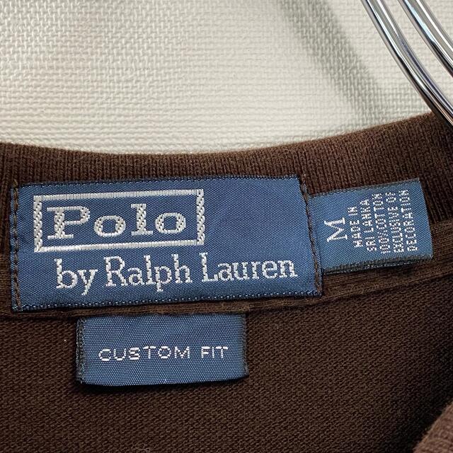 POLO RALPH LAUREN(ポロラルフローレン)の古着 90's ポロラルフローレン ポロシャツ 半袖 M 刺繍ロゴ スリランカ製 メンズのトップス(ポロシャツ)の商品写真