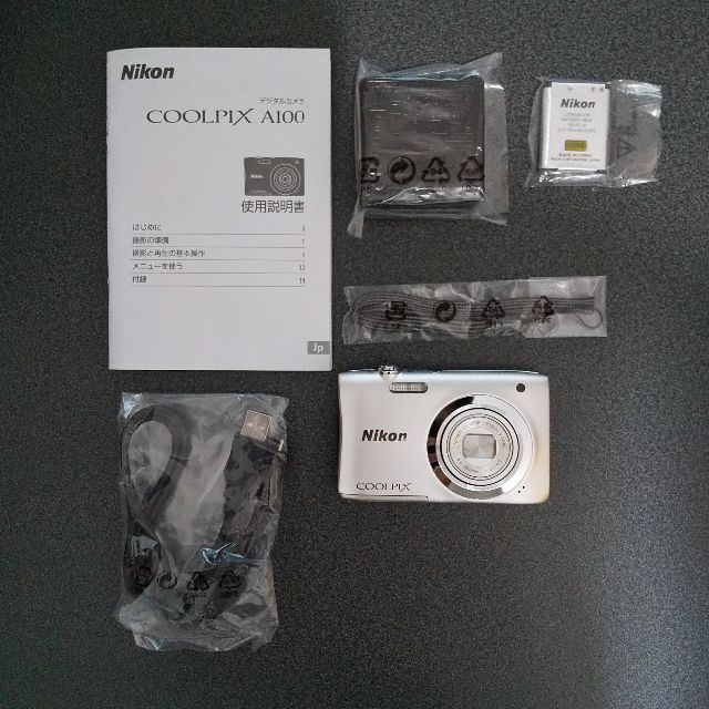 1点物になります。 Nikon ニコン COOLPIX A100 シルバー デジカメ 未