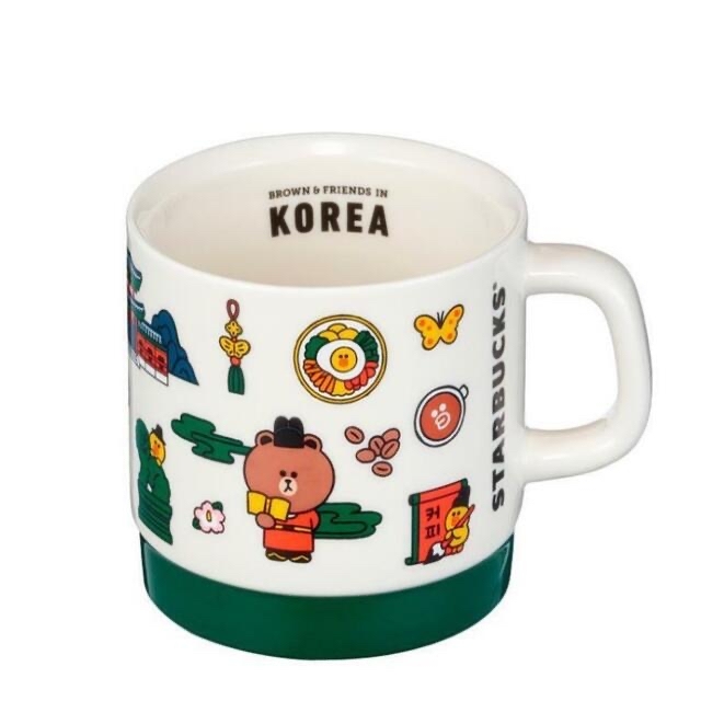 海外 スターバックス 完売 韓国 LINE FRIENDS マグカップ - グラス/カップ