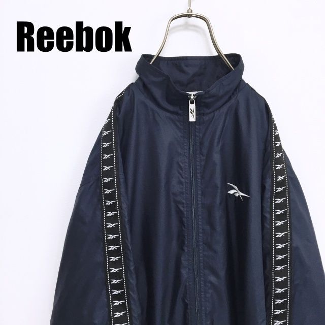 その他90s　Reebok　リーボック　ナイロンジャケット　ネイビー　Sサイズ