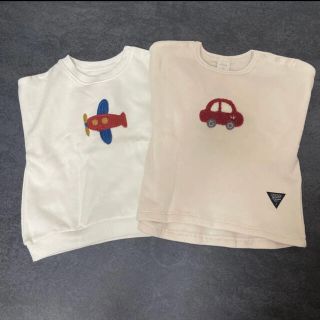 フタフタ(futafuta)の車　飛行機　刺繍トップス(トレーナー)