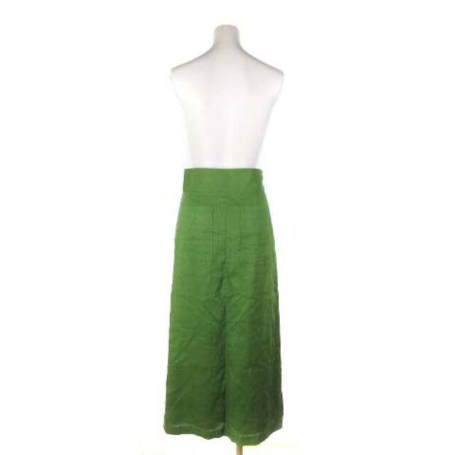 Mila Owen(ミラオーウェン)のミラオーウェン 近年 パッチポケットリネンタイトスカート ミモレ丈 緑 0 S位 レディースのスカート(ひざ丈スカート)の商品写真