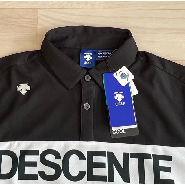DESCENTE(デサント)の新品未使用　デサントゴルフ DESCENTE GOLF 半袖ポロシャツ　サイズL スポーツ/アウトドアのゴルフ(ウエア)の商品写真
