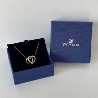 スワロフスキー(SWAROVSKI)のSWAROVSKI  ダブルハートネックレス(ネックレス)