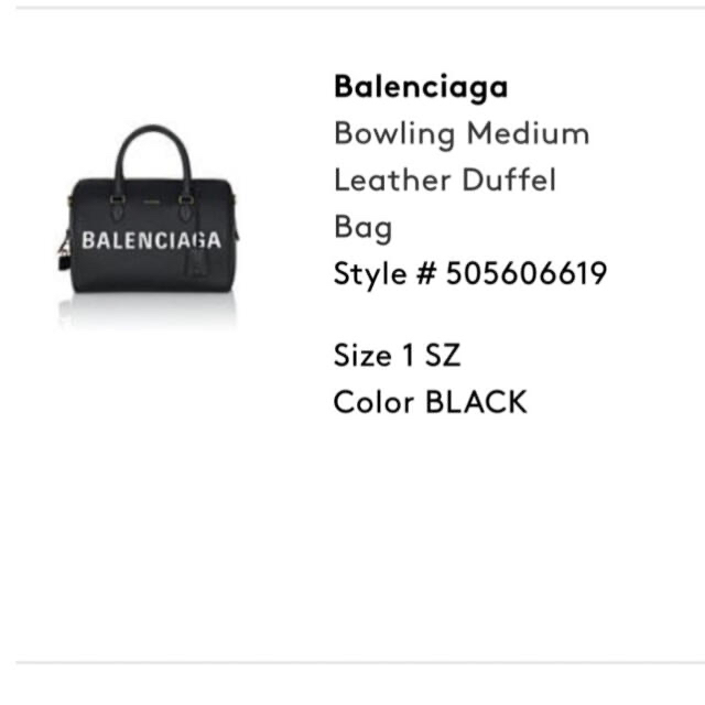 Balenciaga - BALENCIAGA バレンシアガ ボウリング ダッフル バッグ の