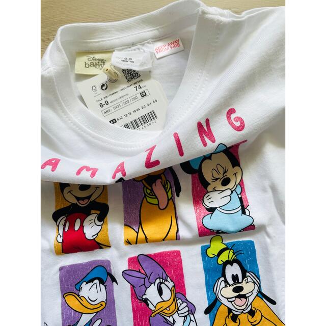 ZARA KIDS(ザラキッズ)のザラ ベビー ディズニー Tシャツ キッズ/ベビー/マタニティのベビー服(~85cm)(Ｔシャツ)の商品写真