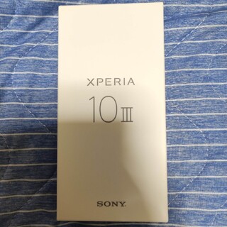 エクスペリア(Xperia)のSONY Xperia 10 III A102SO ブルー(スマートフォン本体)