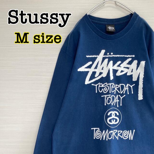 送料無料・名入れ彫刻 スチューシー(STUSSY) ビッグロゴ 長袖Tシャツ