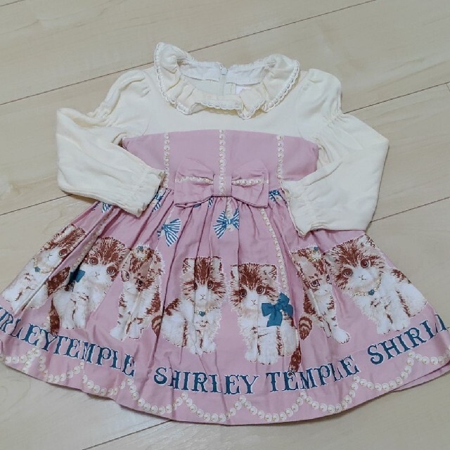 シャーリーテンプル 名作 パール猫 ワンピース ピンク 90 - キッズ服 シャーリーテンプル 名作 パール猫 ワンピース ピンク 90 - キッズ服