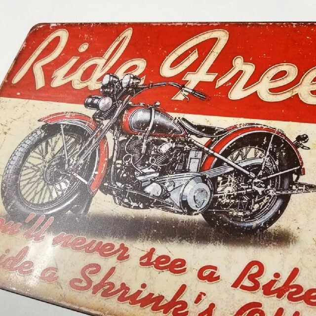 デザイン看板40】バイクrf★ポスター絵ハーレーダビッドソン壁飾りオートバイ雑貨
