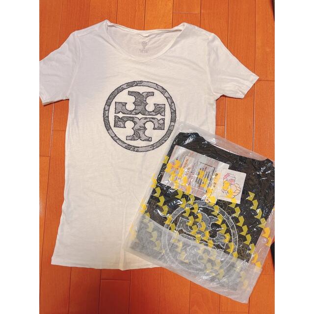 Tory Burch(トリーバーチ)のトリーバーチ　Tシャツ　2枚色違いセット　レース　 レディースのトップス(Tシャツ(半袖/袖なし))の商品写真