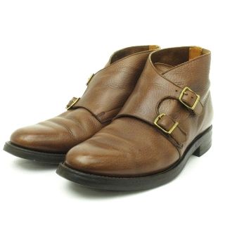 ジョンロブ(JOHN LOBB)のジョンロブ ダブルモンクストラップ ブーツ チャッカ レザー ベルト 茶(ブーツ)