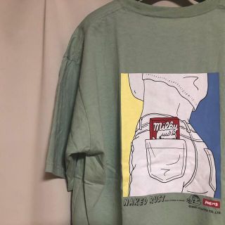 フジヤ(不二家)のミルキー バックプリントTシャツ ミントグリーン(Tシャツ/カットソー(半袖/袖なし))