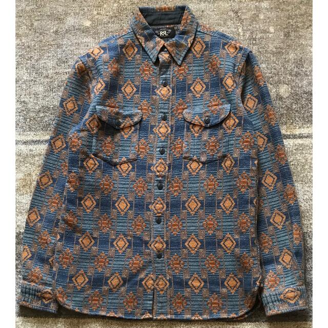 圧巻のビーコン柄 RRL ダブルアールエル ラルフローレン ナバホ柄 ネルシャツ