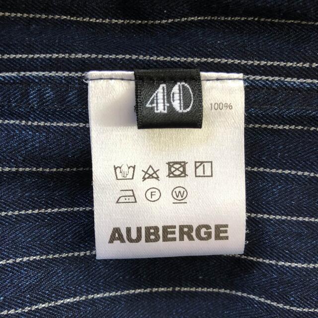 AUBERGE セルジュシャツ Begin 別注 インディゴ ストライプ 商品の状態