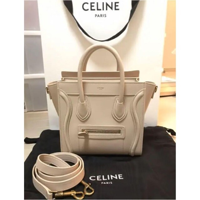 celine ラゲージナノハンドバッグ/ショルダーバッグ