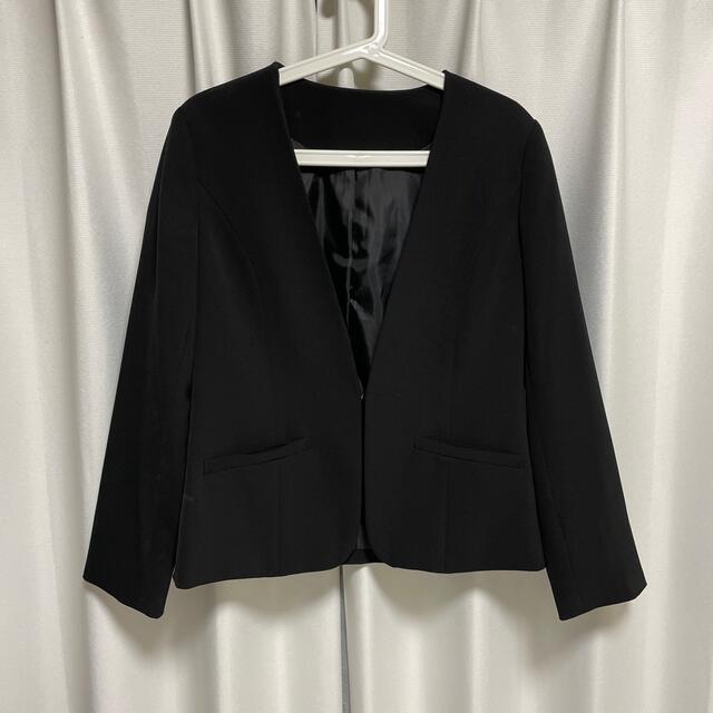 ZARA(ザラ)のノーブランド　オケージョン　黒スーツ　Lサイズ レディースのフォーマル/ドレス(スーツ)の商品写真