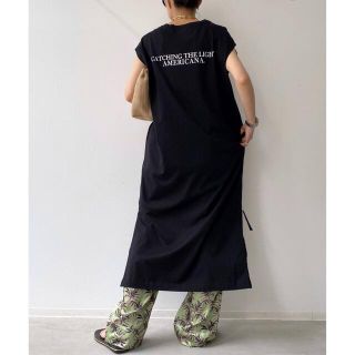 アパルトモンドゥーズィエムクラス(L'Appartement DEUXIEME CLASSE)のアパルトモン Americana N/S SIDE ZIP Onepiece(ロングワンピース/マキシワンピース)