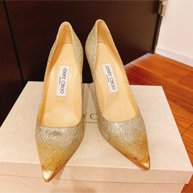 Jimmy choo グリッターパンプス 36 パンプス ウェディングシューズ