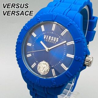 ヴェルサーチ メンズ腕時計(アナログ)（ブルー・ネイビー/青色系）の 