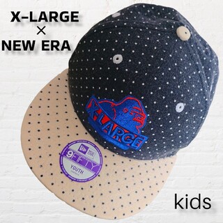 エクストララージ(XLARGE)のレア X-LARGE x NEW ERA コラボ キャップ YOUTH サイズ(帽子)