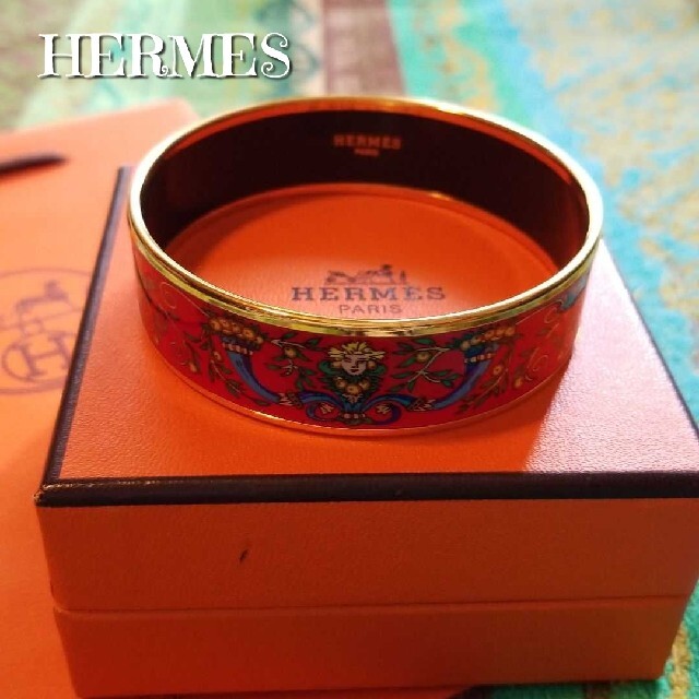 レア 稀少 HERMES エルメス ブレスレット バングル エマイユ GM-