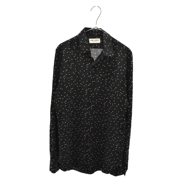 SAINT LAURENT PARIS サンローランパリ 15SS ポルカドット長袖シャツ