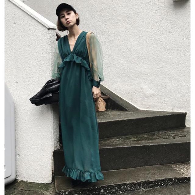 Ameri VINTAGE(アメリヴィンテージ)のアメリヴィンテージ♡店舗限定シースルーワンピース レディースのワンピース(ロングワンピース/マキシワンピース)の商品写真