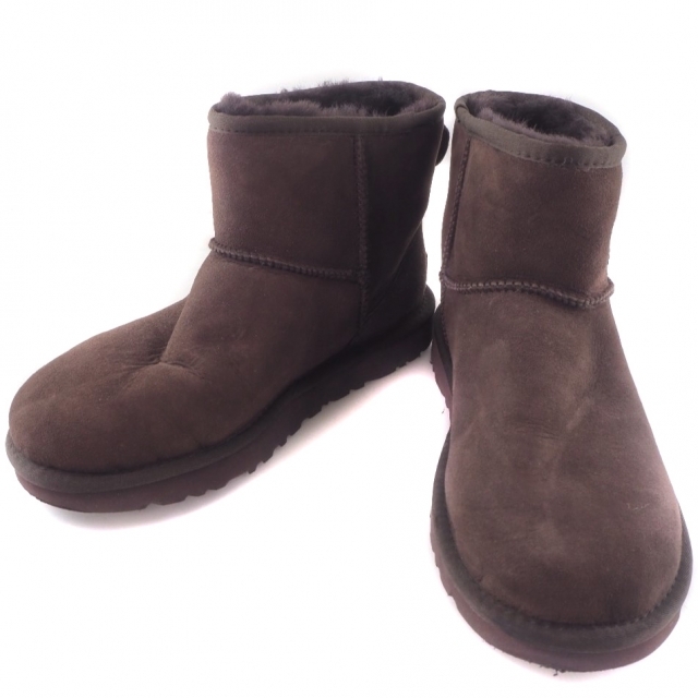 約11cmヒール高【UGG】アグ W CLASSIC MINI2 1016222 ムートン 茶 レディース ブーツ