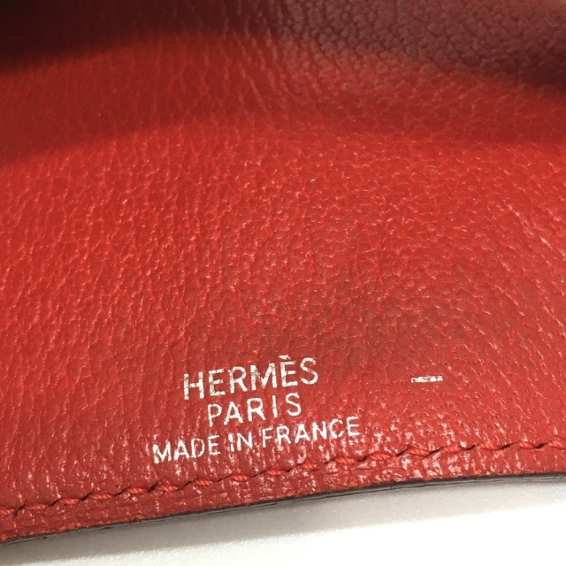 エルメス HERMES エテュイクレ6 ポティロン セリエ 6連 キーケース リザード G□刻 レッド