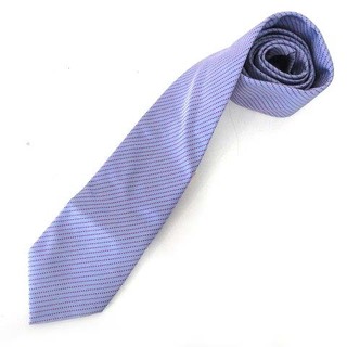 世界有名な 未使用タグ付　HERMES エルメス　ネクタイ　紺紫パープル系　ドット ネクタイ