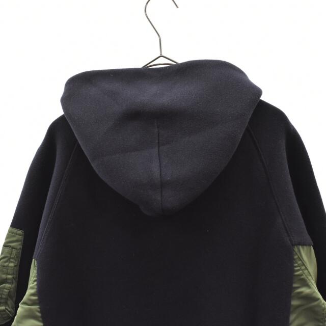 Sacai サカイ Sponge Sweat x MA-1 Hoodie プルオーバーパーカー 切替 SCM-033