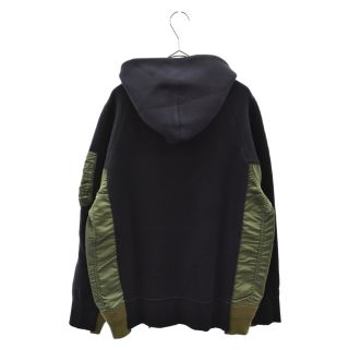 Sacai サカイ Sponge Sweat x MA-1 Hoodie プルオーバーパーカー ...