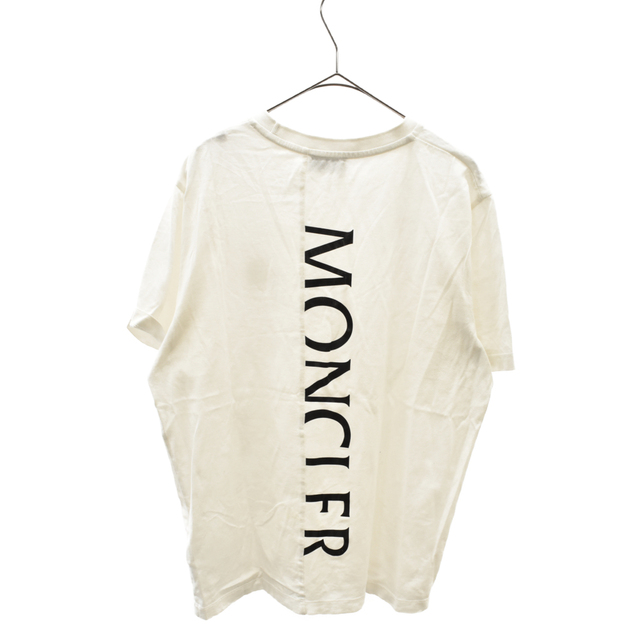 MONCLER モンクレール MAGLIA T-SHIRT バックロゴ ワッペン 半袖Tシャツ G10918C7B310 8390Y ホワイト