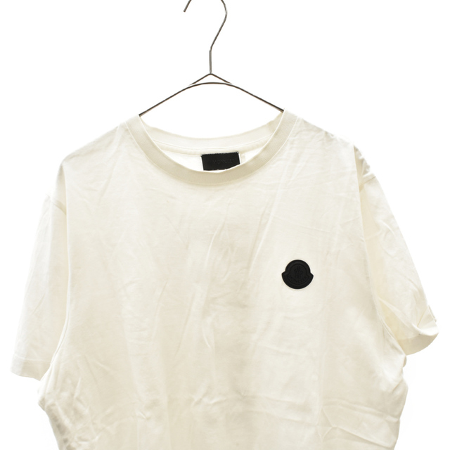 MONCLER モンクレール MAGLIA T-SHIRT バックロゴ ワッペン 半袖Tシャツ G10918C7B310 8390Y ホワイト