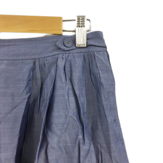 AG by aquagirl(エージーバイアクアガール)のエージーバイアクアガール スカート フレア ミニ ナイロン 無地 M 紺 青 レディースのスカート(ミニスカート)の商品写真