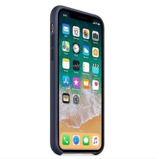 Apple(アップル)の♦ Apple 純正 iPhone X スマホケース ミッドナイトブルー 新品 スマホ/家電/カメラのスマホアクセサリー(iPhoneケース)の商品写真