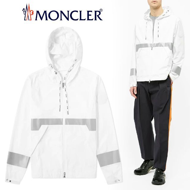 MONCLER - 24 MONCLER ADOUR ホワイト ナイロン パーカー size 3
