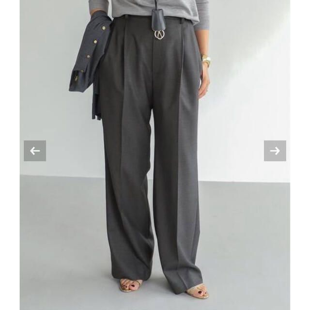 Deuxieme Classe WOOL SERGE タックパンツ GRY まとめ割はじめる 52