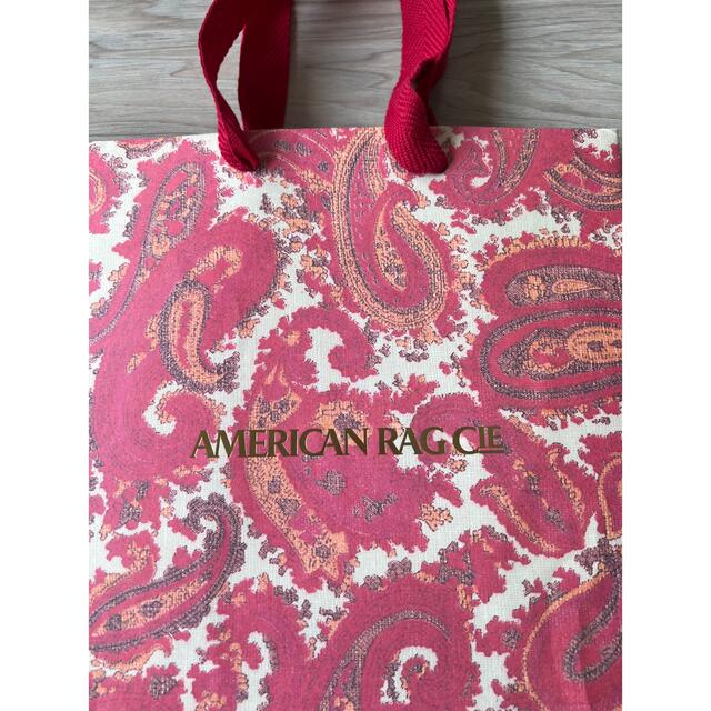 AMERICAN RAG CIE(アメリカンラグシー)のAMERICAN RAG CIE アメリカンラグシー　ショッパー　紙袋 レディースのバッグ(ショップ袋)の商品写真