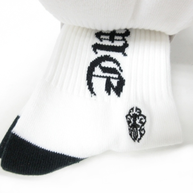 CHROME HEARTS クロムハーツ THREE PIECE LOGO SOCKS ロゴソックス 3足セット 靴下 レッド/グリーン/ブラック