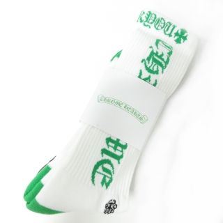 クロムハーツ(Chrome Hearts)のクロムハーツ CHROME HEARTS SOCKS 靴下 3P L 白 赤黒緑(ソックス)