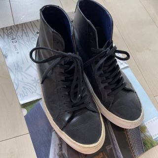 トップショップ(TOPSHOP)のtop man トップマン　ネイビー　ハイカットスニーカー　(スニーカー)