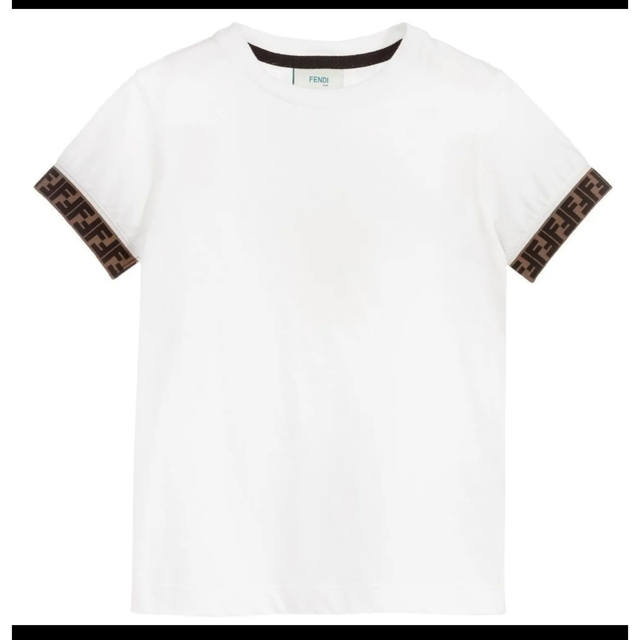 高級 FENDI フェンディ ズッカ柄 Tシャツ チビt ゴールド | vaisand.com
