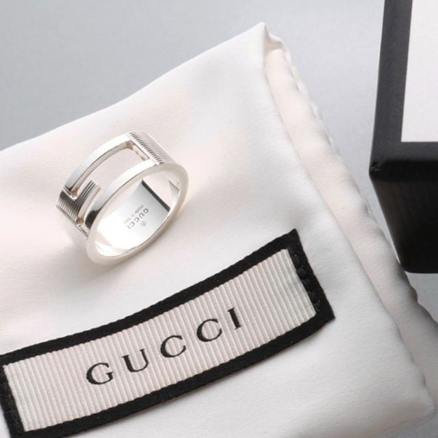 Gucci(グッチ)のS8328M グッチ Gマーク SV925 シルバー リング サイズ11位 レディースのアクセサリー(リング(指輪))の商品写真