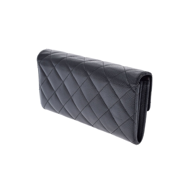 CHANEL(シャネル)のシャネル マトラッセ 長ファスナー財布  二つ折り財布 黒 レディースのファッション小物(財布)の商品写真